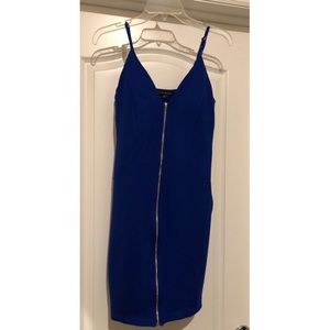 Royal blue body con